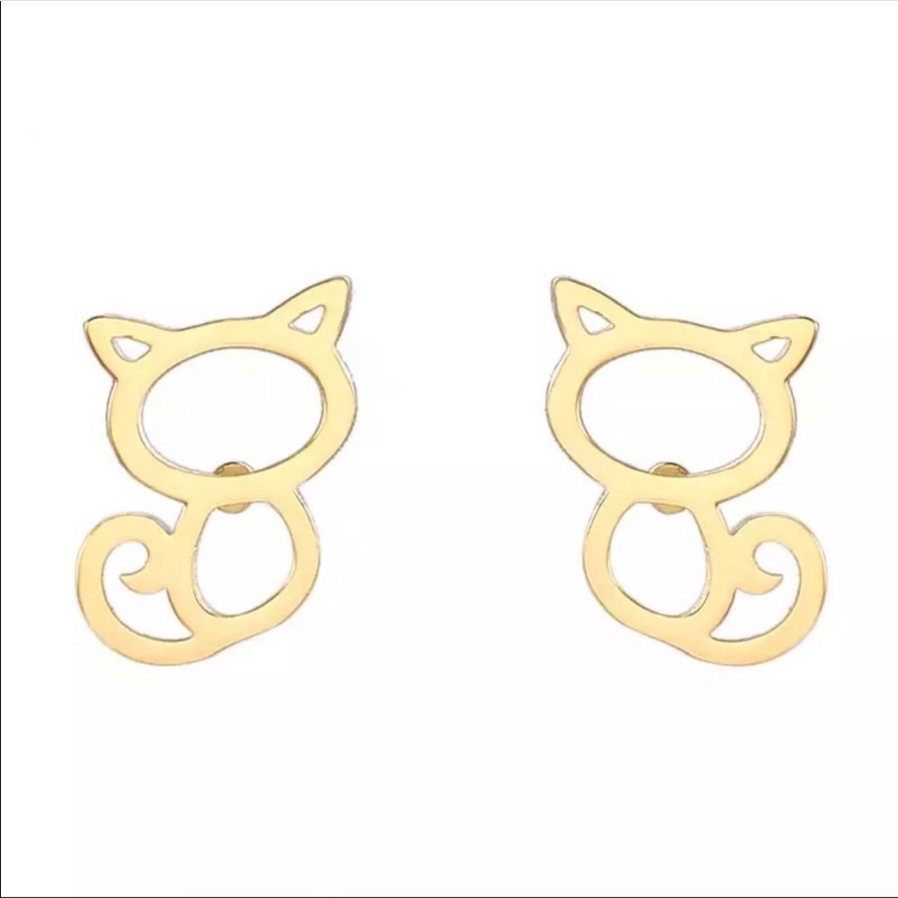 Kitty cat earrings